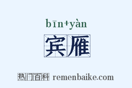 宾雁是什么意思的图片